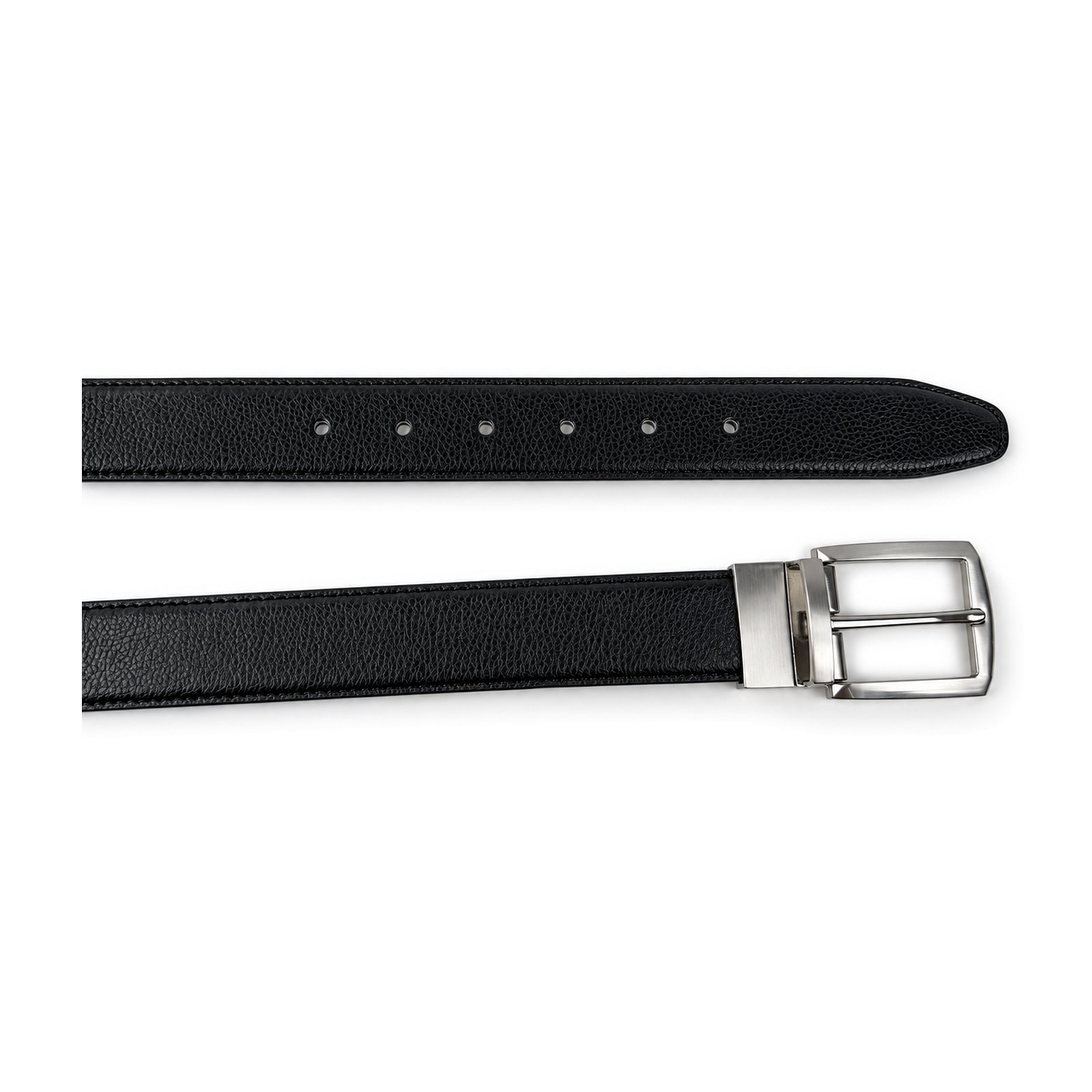 BG009 belt - Black/Brown - buckle-and-tip