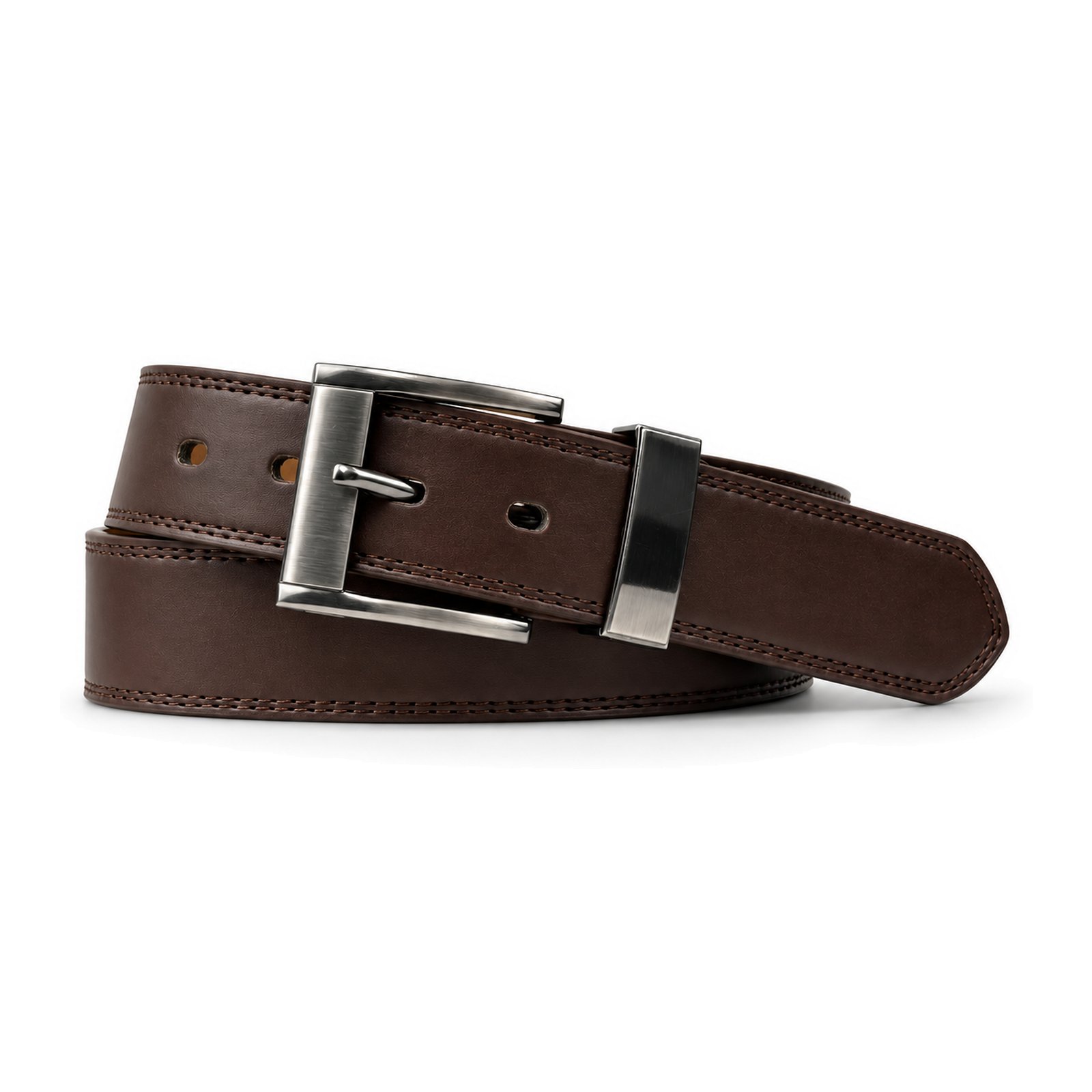 Brown Men's Faux leather Pin buckle Belt BW5647