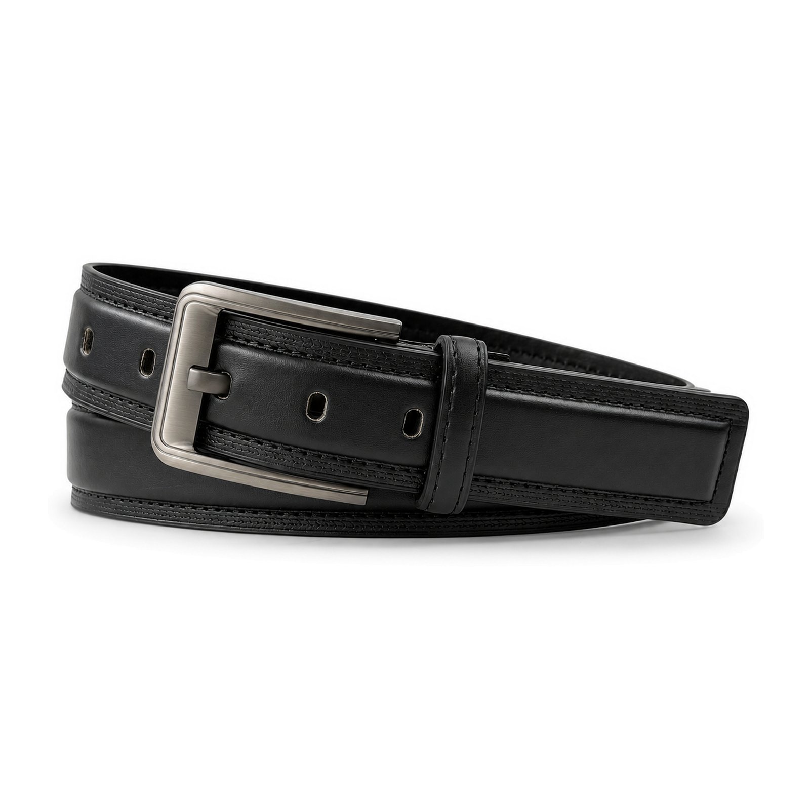 Black Men's Faux leather Pin buckle Belt GK1627