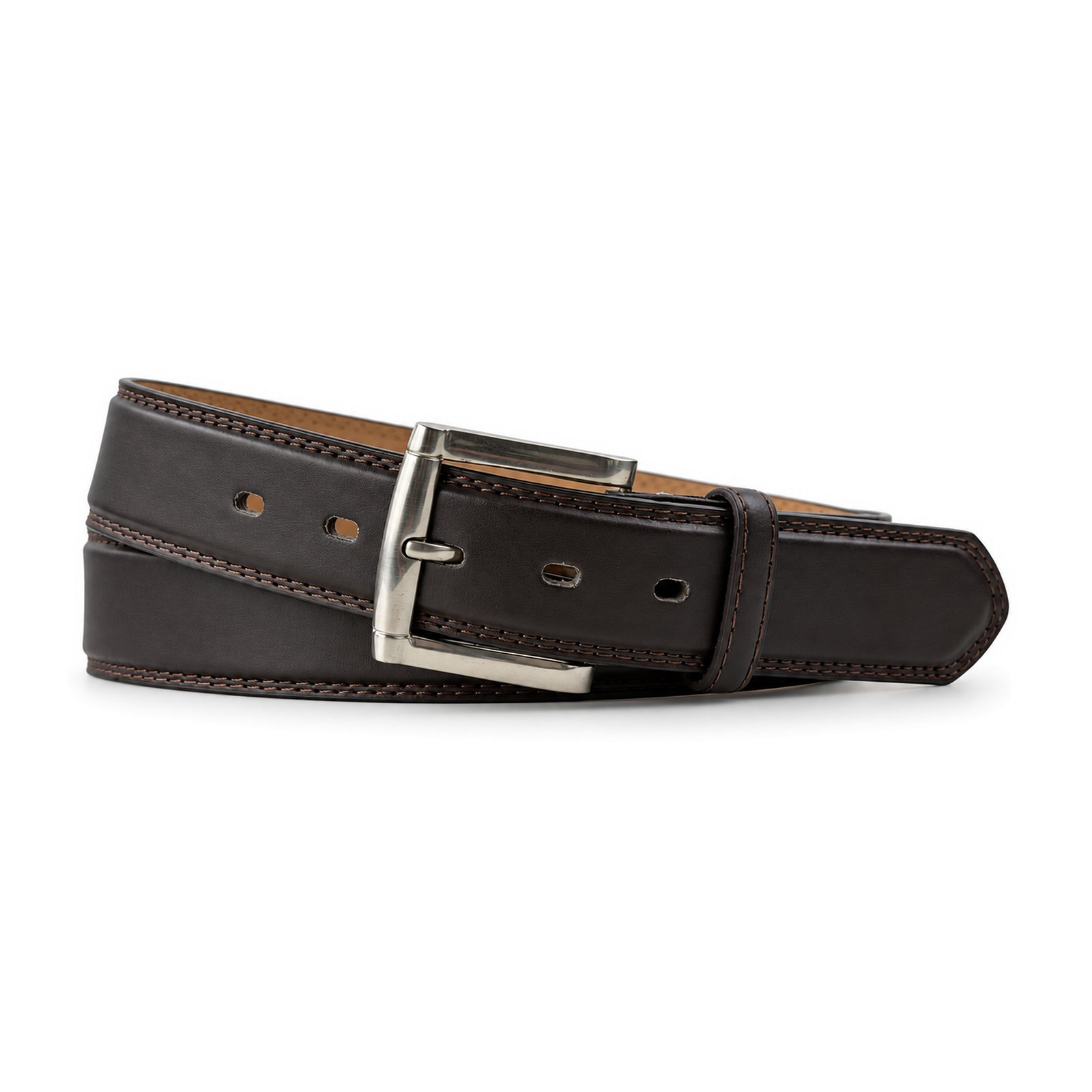 Brown Men's Faux leather Pin buckle Belt BW1015