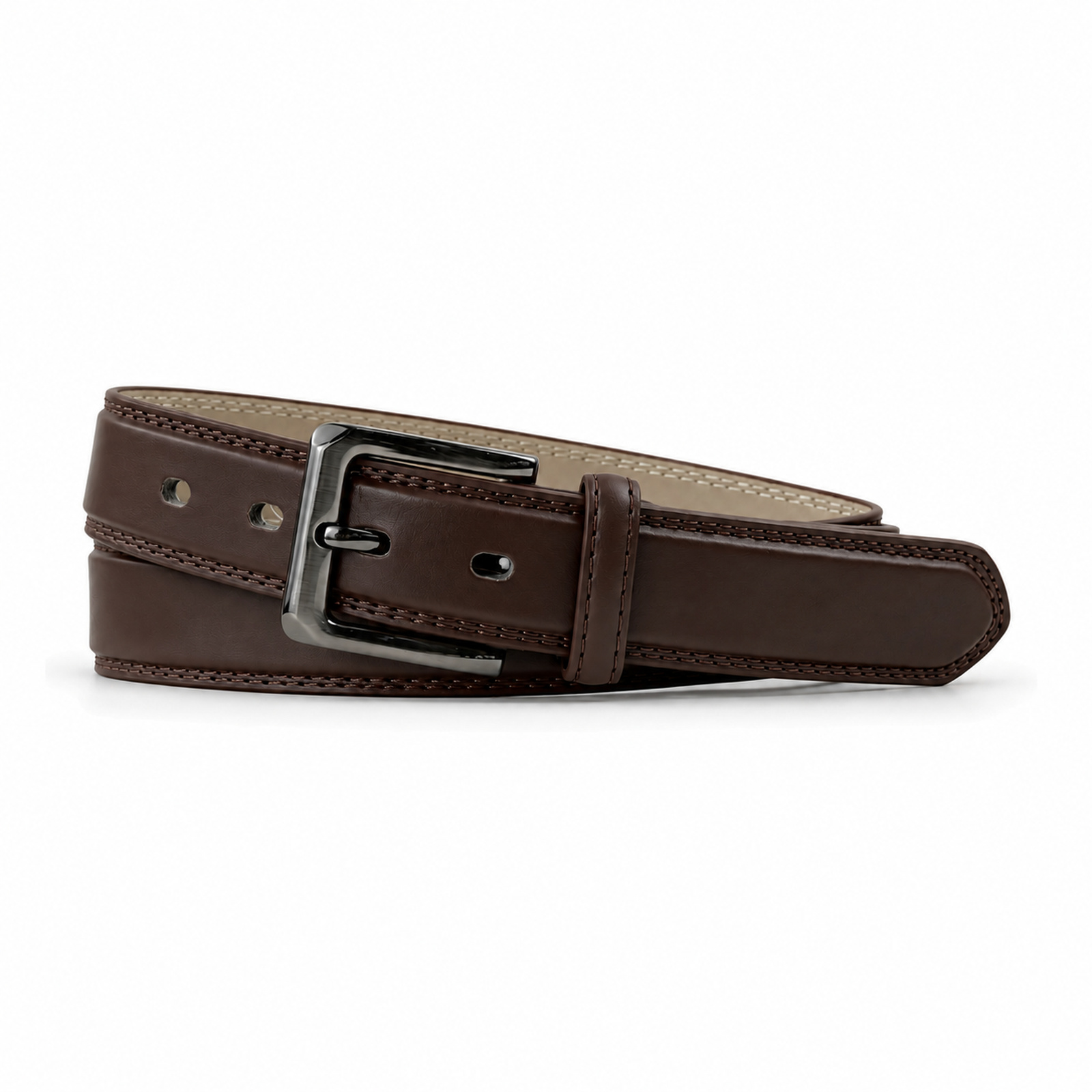 Brown Men's Faux leather Pin buckle Belt BW9907