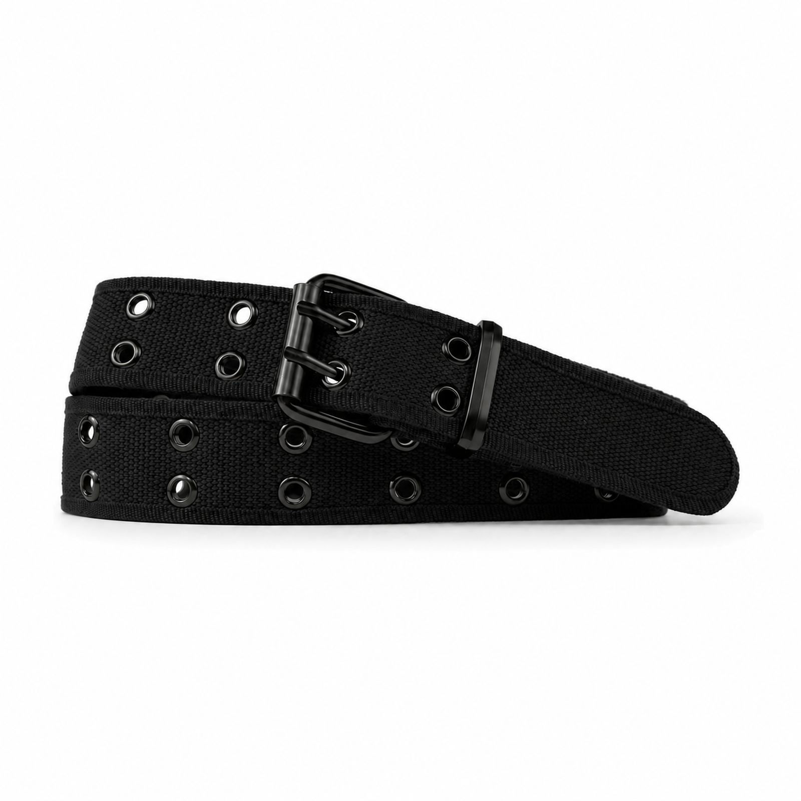Black Men's Canvas Pin buckle Belt WB211