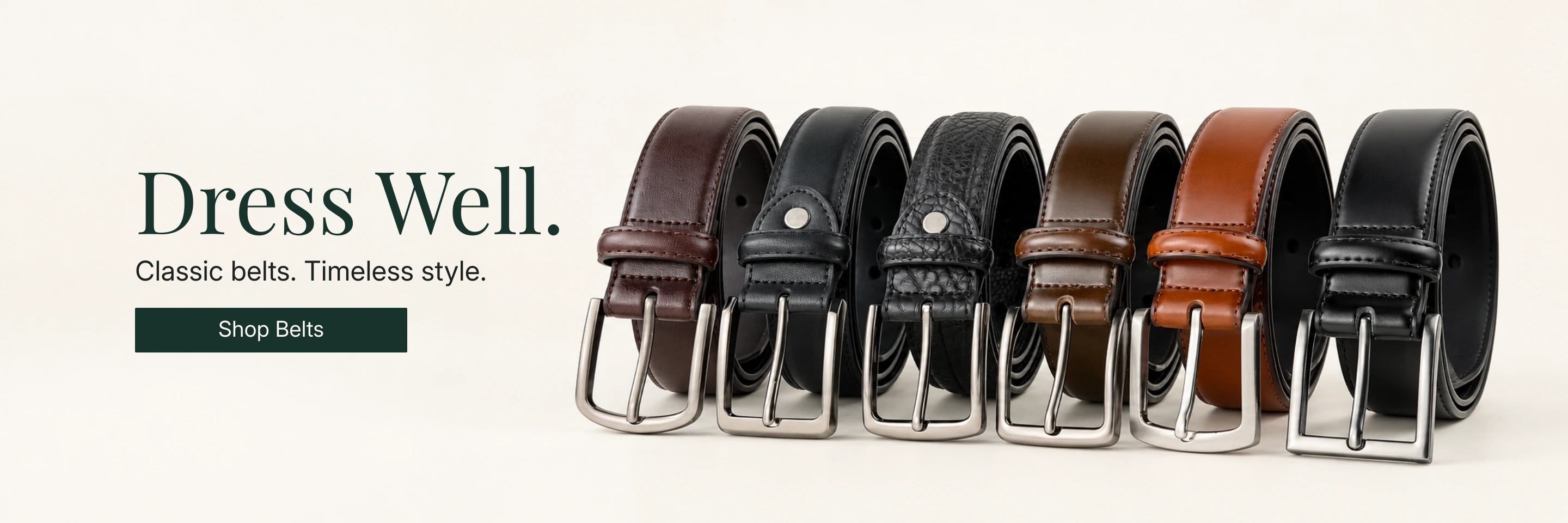 Dress Well. – Classic belts. Timeless style. Shop Belts