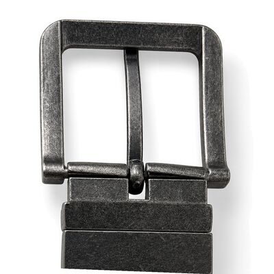 9014 belt - Black/Brown - buckle-back