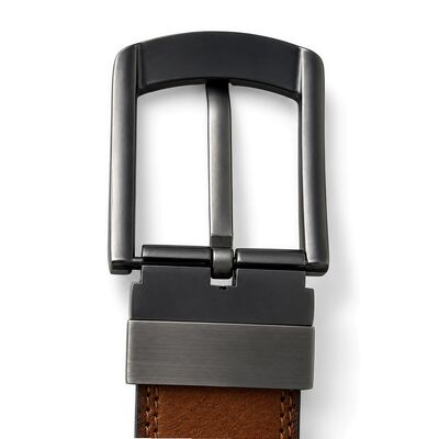 2155 belt - Black/Tan - buckle-back