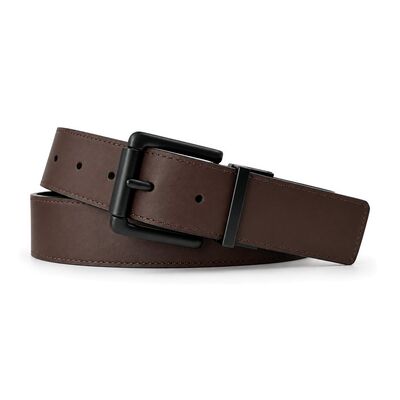6001 belt - Black/Brown - reverse-coil