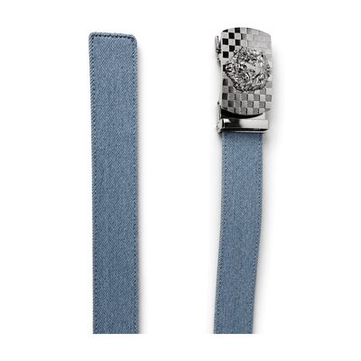 DS9151S belt - Denim - buckle-and-tip