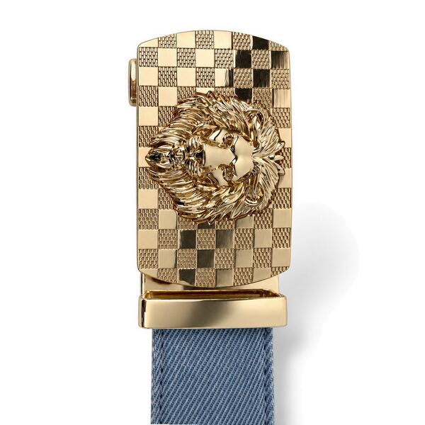 DS9151G belt - Denim - buckle-half