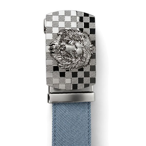 DS9151S belt - Denim - buckle-half